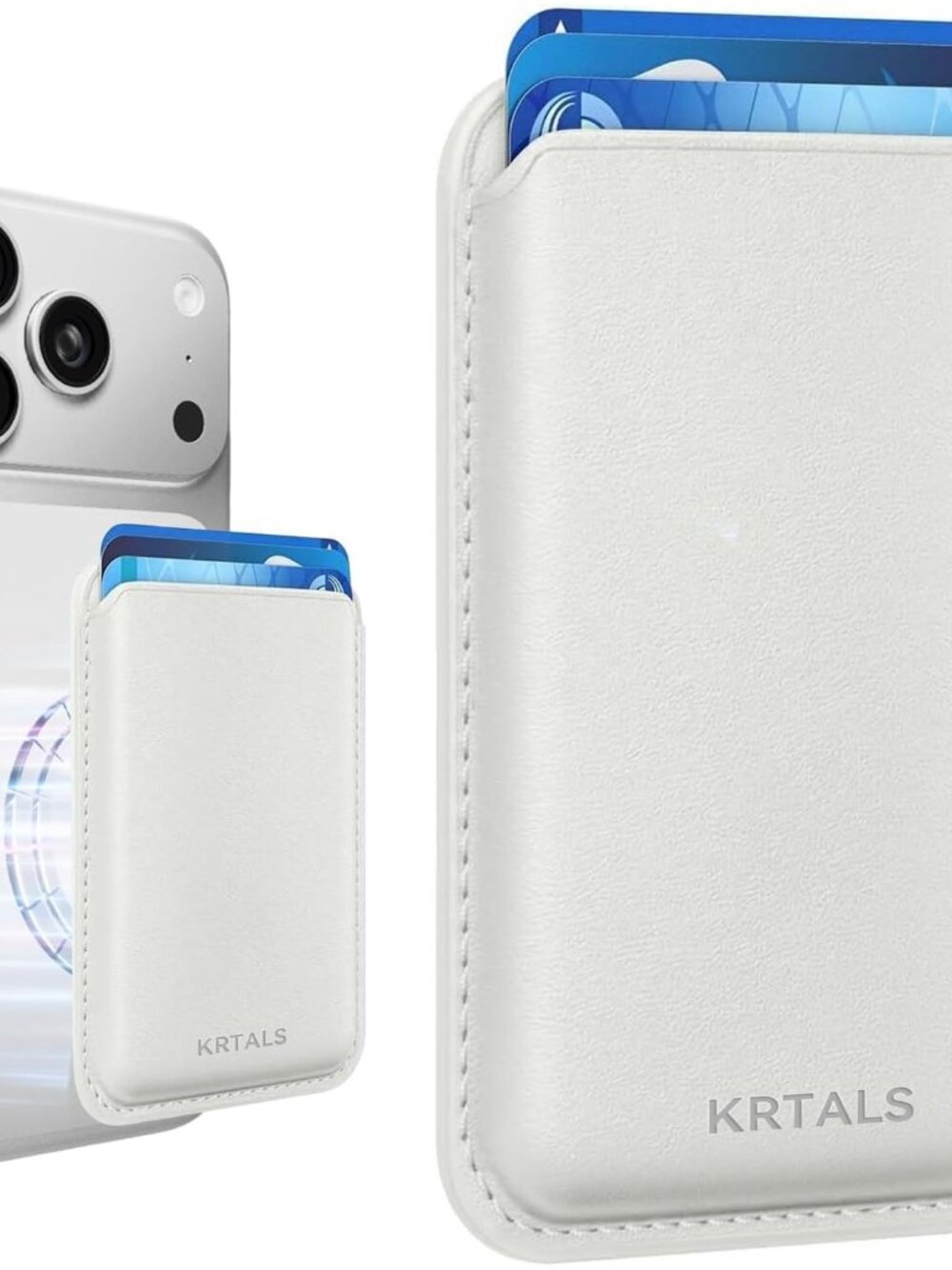Magnetic Wallet Cell Phone Card Holder for Phone Case with Mag-Safe